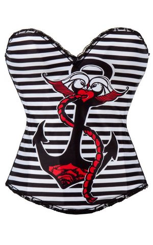 F66365 Pin Up Sailor Corset